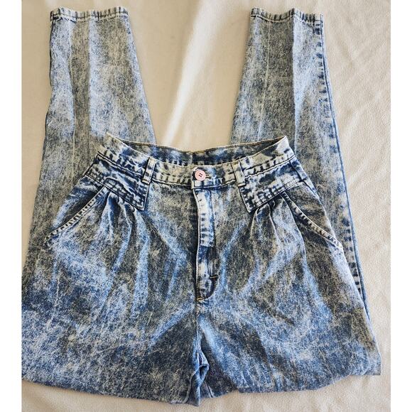 Vintage 80s Cherokee Acid Wash Jeans Women’s 10 Retro Granny Hiphop Mom USA - Picture 4 of 11